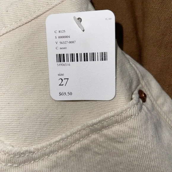 Free People Levi’s 501 White Short - Picture 2 of 3